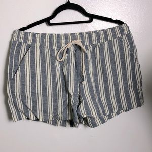 Linen Cotton short striped SzM